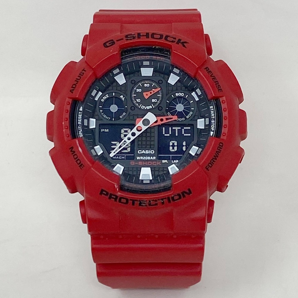 Casio G-Shock 5081 Red GA-100B Digital and Analog Watch
